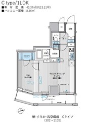 栖-すみか-浅草蔵前の物件間取画像